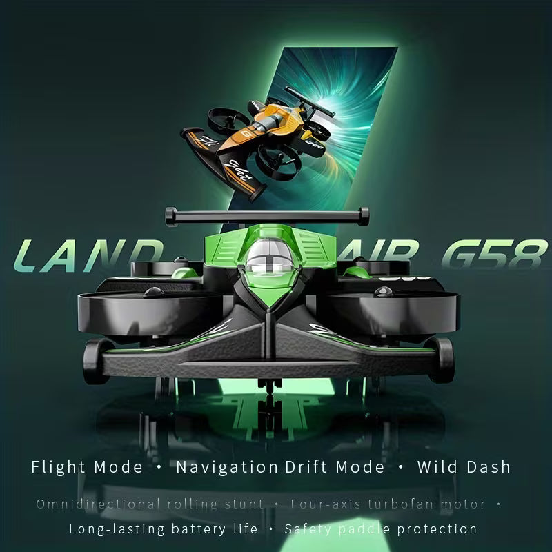 2-in-1 Mini Racing & Hover RC Car – Stable Hovering, High-Speed Racing & 360° Aerial Flips Remote Control Toy