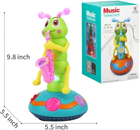 Dancing Saxophone Caterpillar – Musical Light-Up Dancing Toy for Babies & Toddlers