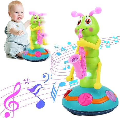 Dancing Saxophone Caterpillar – Musical Light-Up Dancing Toy for Babies & Toddlers