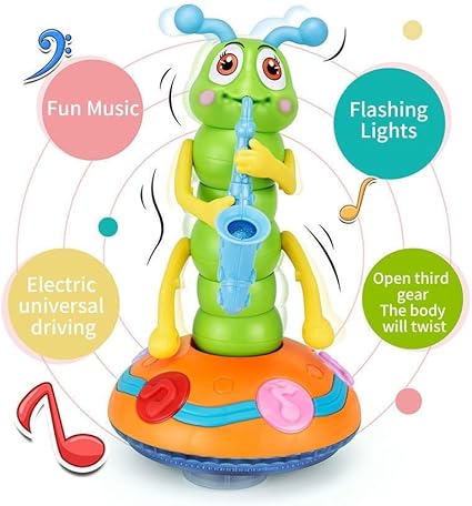 Dancing Saxophone Caterpillar – Musical Light-Up Dancing Toy for Babies & Toddlers