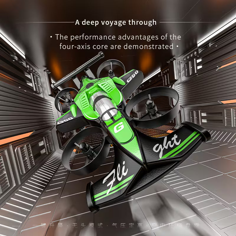 2-in-1 Mini Racing & Hover RC Car – Stable Hovering, High-Speed Racing & 360° Aerial Flips Remote Control Toy