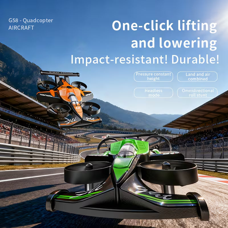 2-in-1 Mini Racing & Hover RC Car – Stable Hovering, High-Speed Racing & 360° Aerial Flips Remote Control Toy